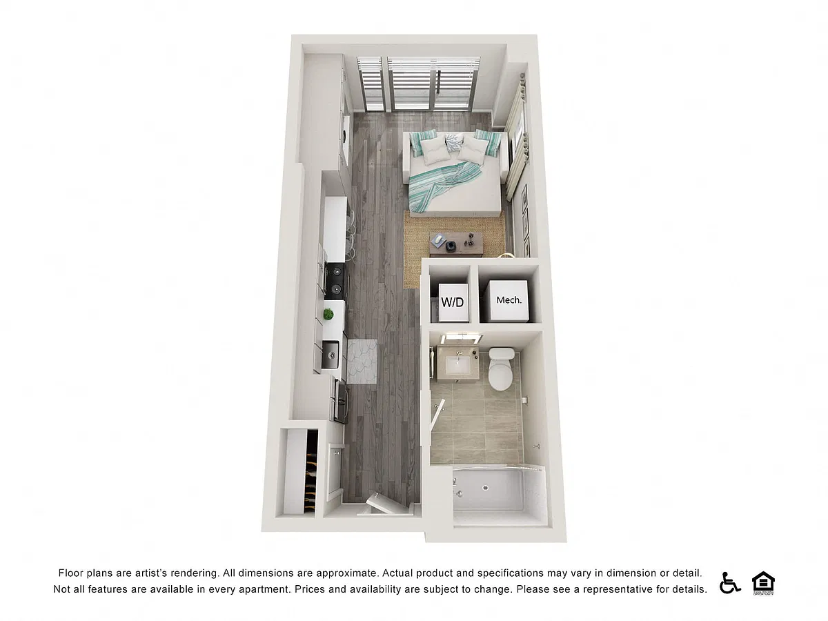 Floor plan Studio B