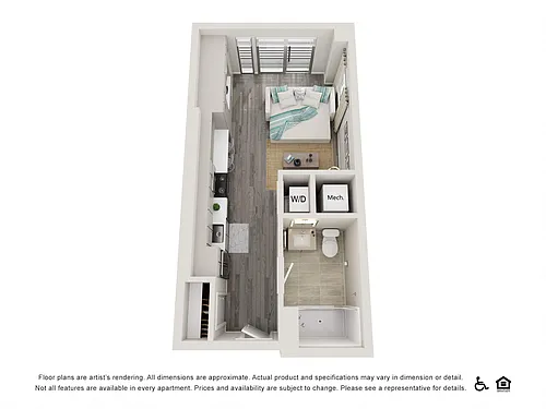 Floor plan Studio B