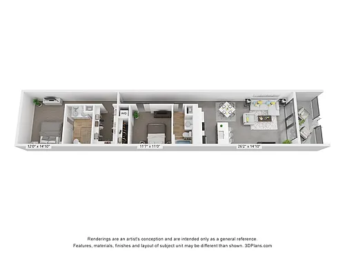 Floor plan Benson Flat