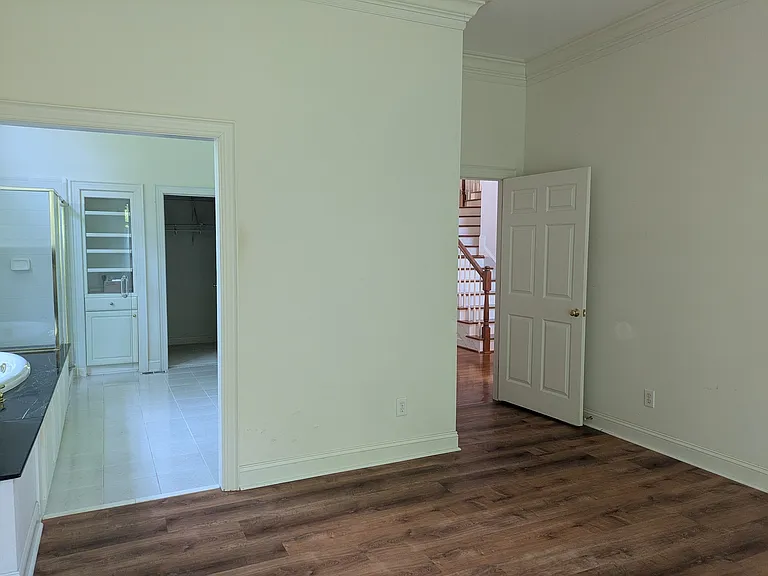 View into primary bathroom.