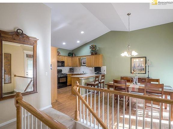 Dining area and kitchen.