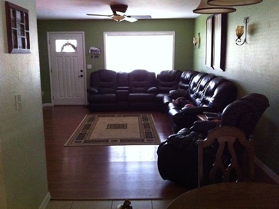Living Room with Wood Laminate Floors