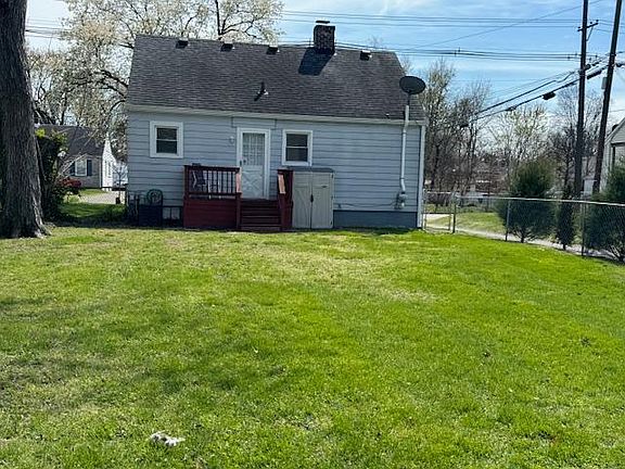 Backyard with small shed