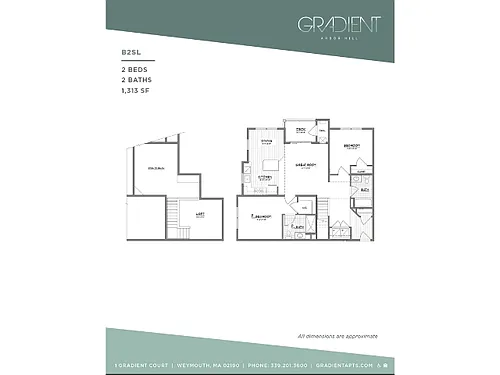 Floor plan B2SL with Loft