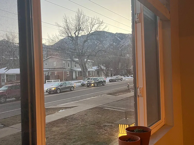 View of the mountains/flat irons! View from dining room. (window faces south)