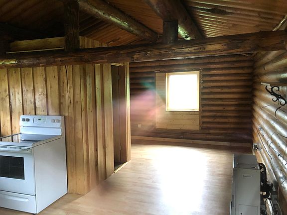 Living area, closet area in back left
