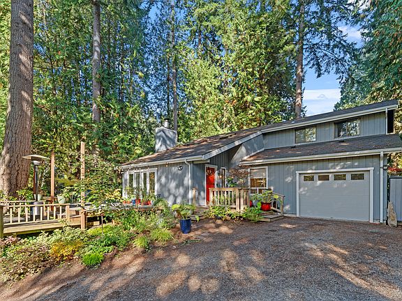 View of home and front deck