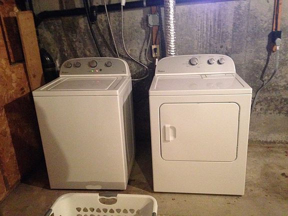 New washer and dryer