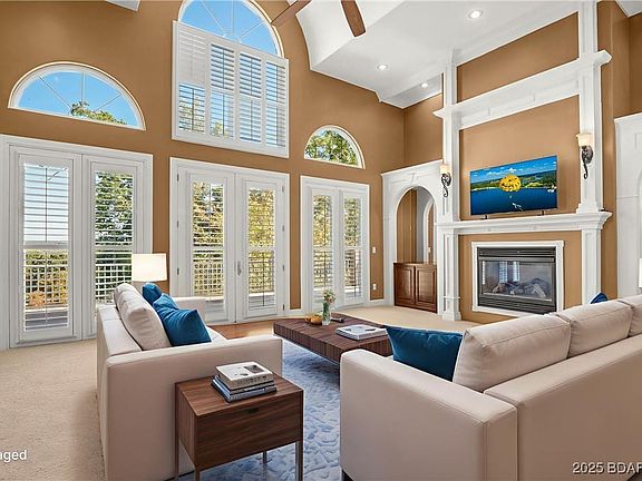 virtually staged main level living room