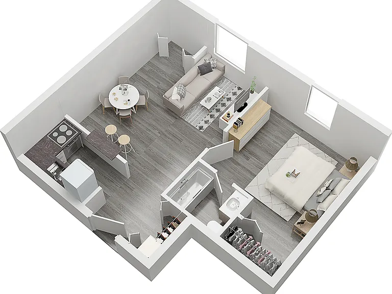 1 Bedroom Type C 1 Bedroom Type C
