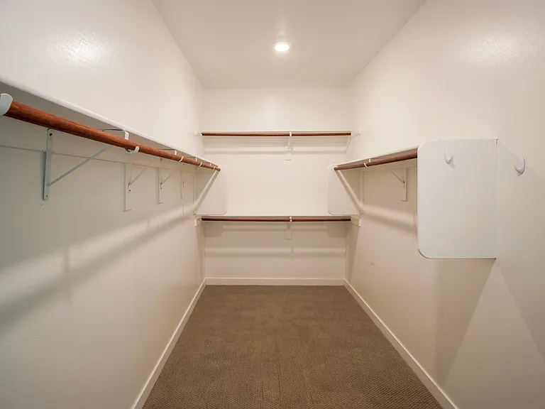 Master's walk-in closet