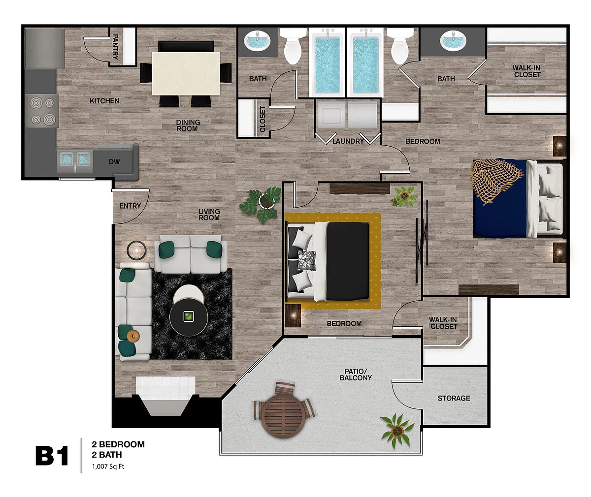 Floor plan B1