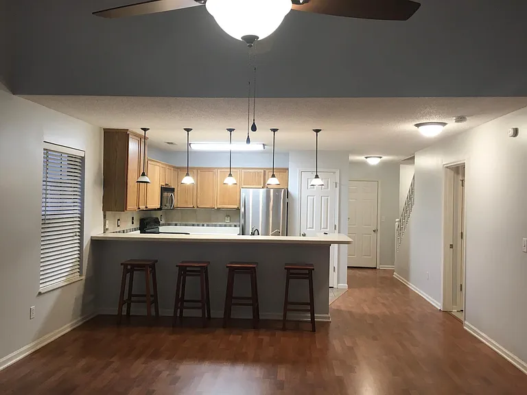 Living room open to kitchen