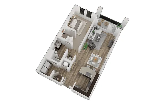 Floor plan 1X1