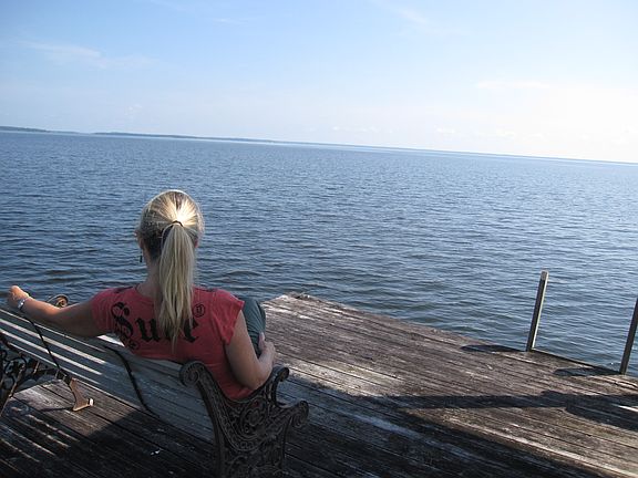 View from end of dock