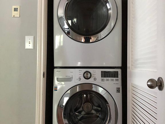 Recently updated high efficiency full size washer and dryer in-unit.