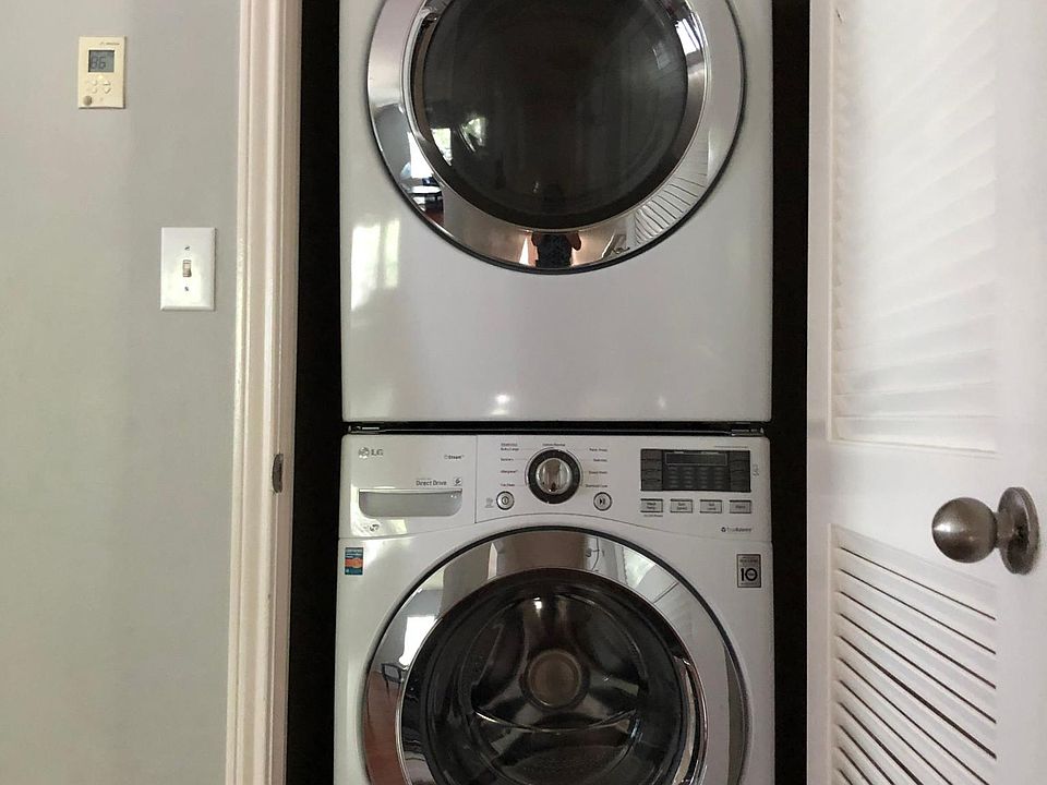 Recently updated high efficiency full size washer and dryer in-unit.