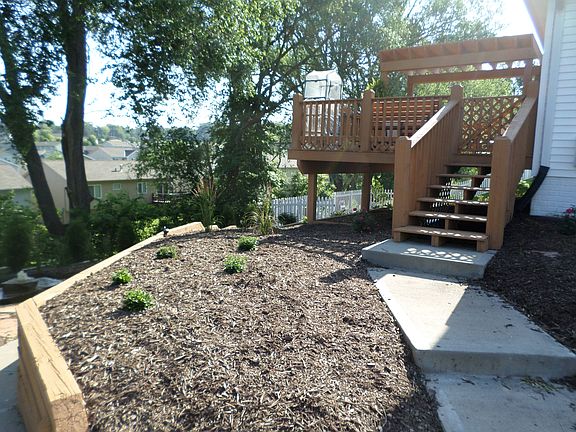 Deck and part of new landsc