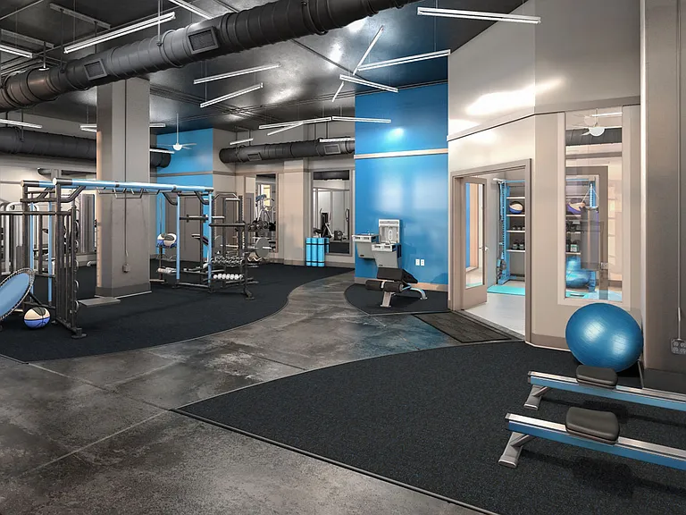 Enjoy your work out in this modern fitness center for NorthPointe residents