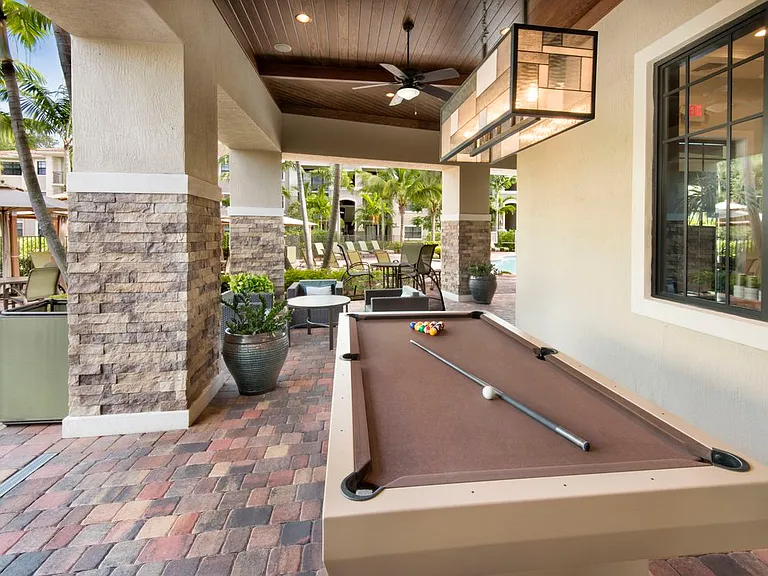 Courtyard with game area