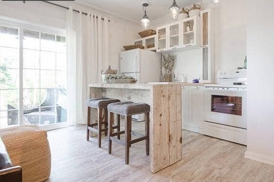 Open kitchen with ample counter space
