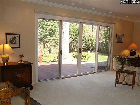 Living Room w/Sliders to Deck