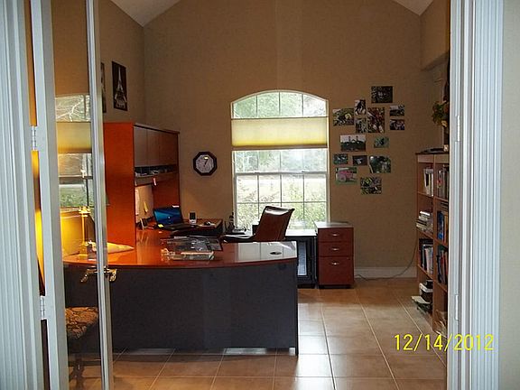 View of the study. Desk could possibly stay.