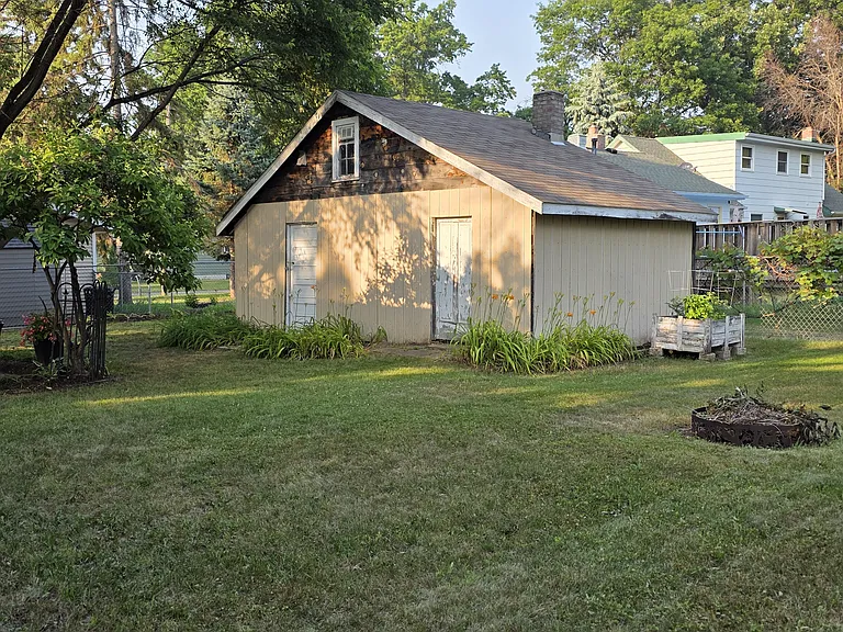 Backyard, shed & small garden