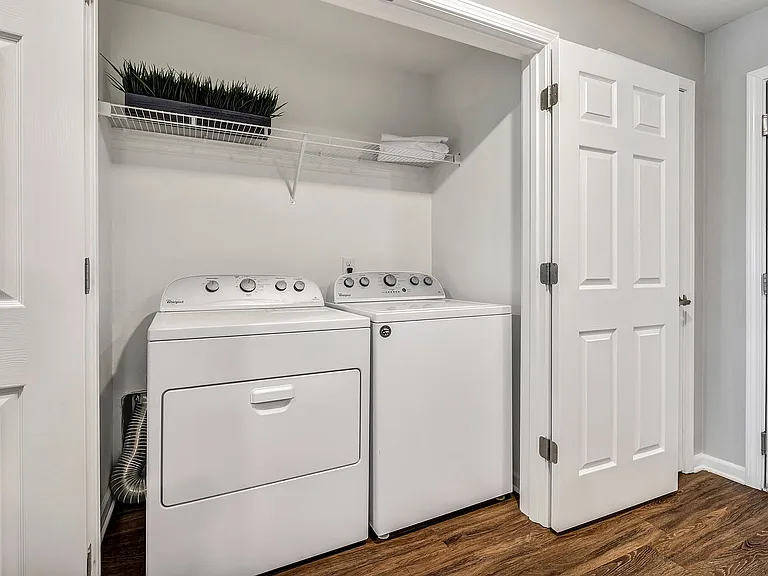 Every apartment includes an in-unit washer and dryer to make laundry easy and convenient.