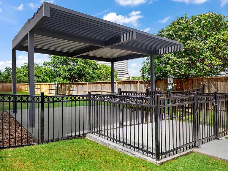 On-site dog park for our four-legged residents