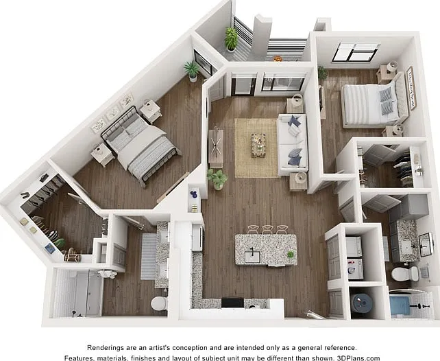 The Arden is a 1,189 SF two-bedroom two-bathroom apartment with balcony / patio that blends comfort, refinement, and a sense of arrival. The Arden is a 1,189 SF two-bedroom two-bathroom apartment with balcony / patio that blends comfort, refinement, and a