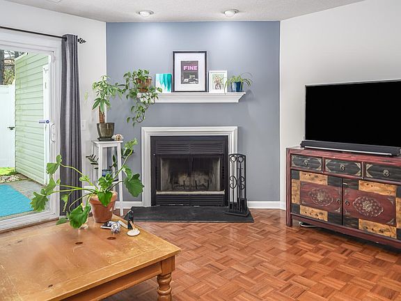 Wood-burning fireplace too!