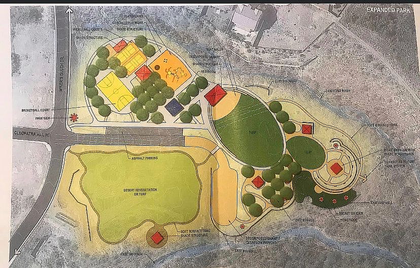Planned park layout