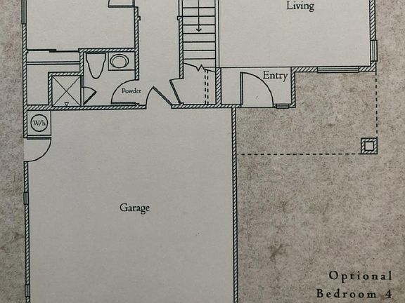 Floor plan downstairs (flipped)