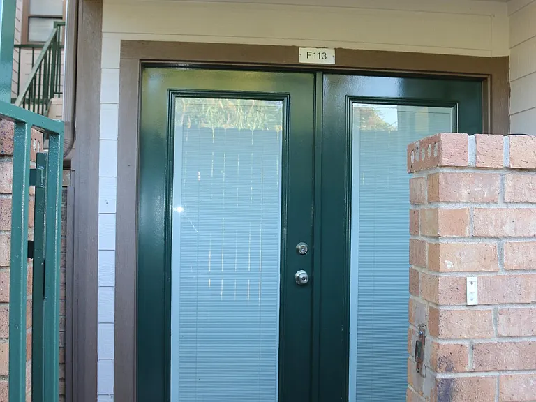 Front Entryway with gated patio.