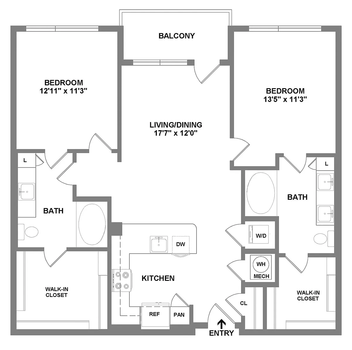 Floor plan B2-1170