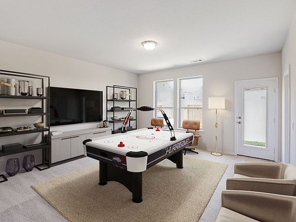 Virtually Staged Game Room