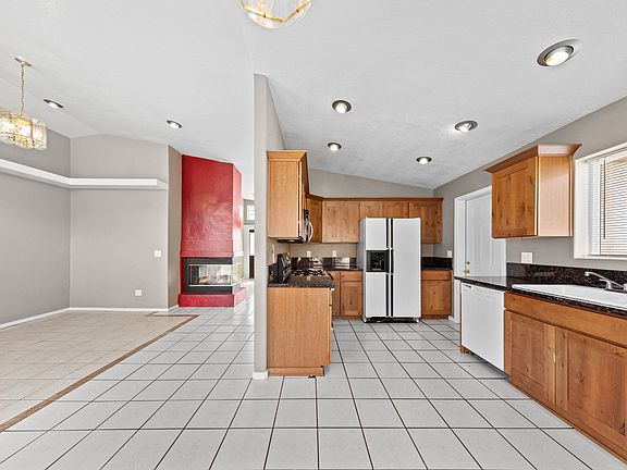 Dining room and kitchen