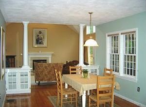 Kitchen and dinner area