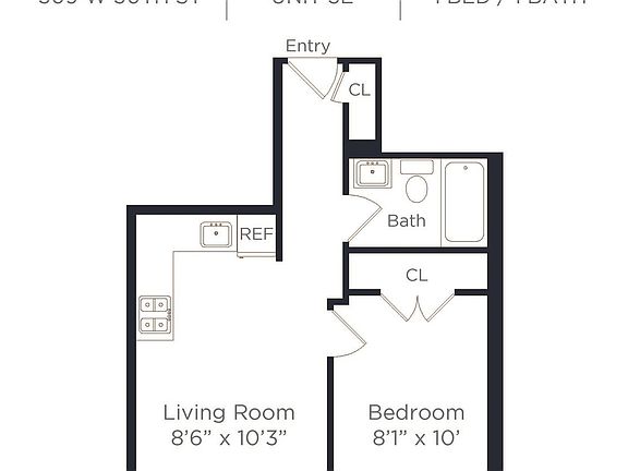 2nd image of 309 W 30th St #3EE