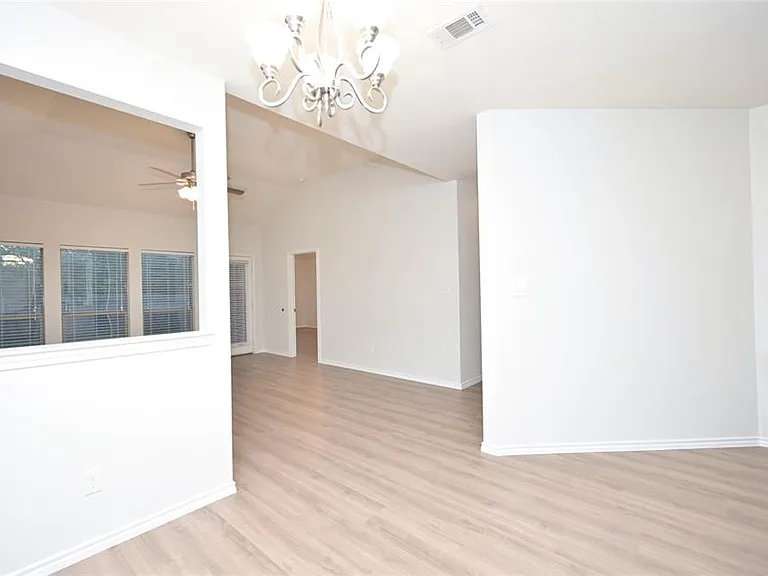 Dining facing Living