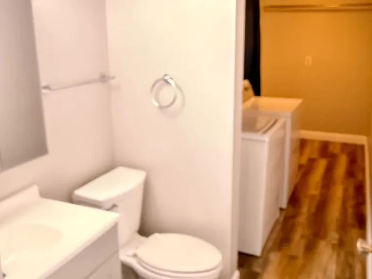 Updated half bath and laundry room