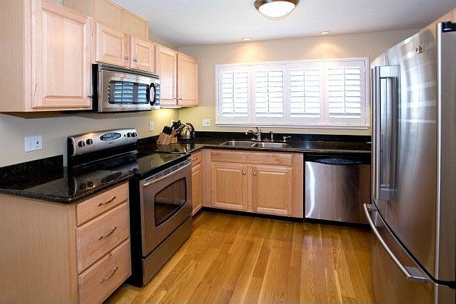 Fabulous kitchen remodeled in 2005 with upscale stainless steel appliances.