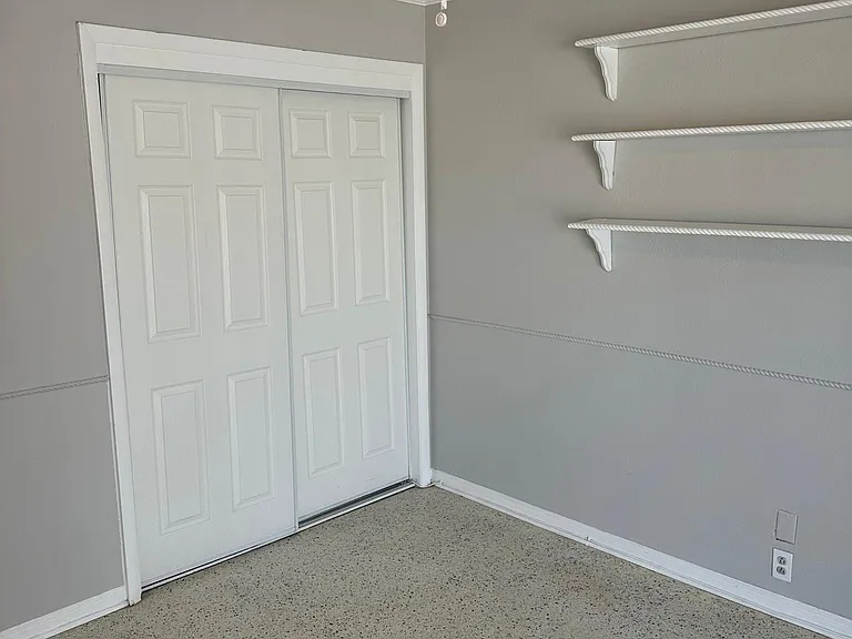 Closets in each bedroom