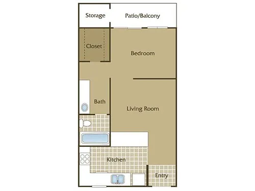 Floor plan 1 Bedroom