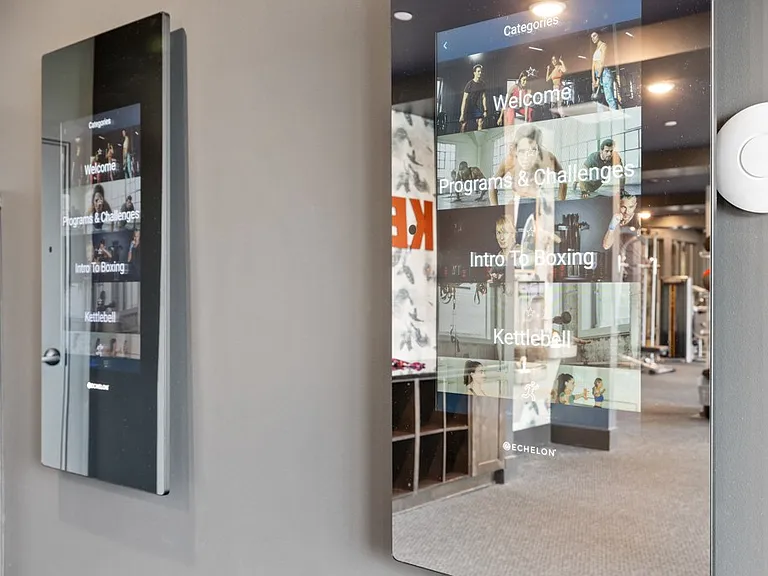 Cardio and Strength Training Fitness Center with Echelon Bikes and Fitness Mirrors