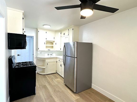 Kitchen with new gas range