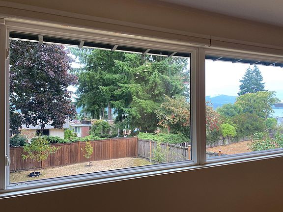 Backyard view from Living Room (upstairs)