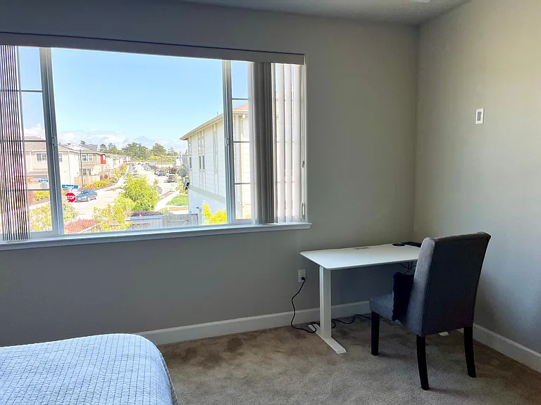 House is offset from next house offering privacy
