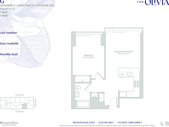 2nd image of 315 W 33rd St APT 35G